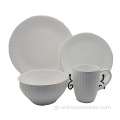 Προσαρμοσμένο εστιατόριο Hotel Hotel European Fine White Dinner Set